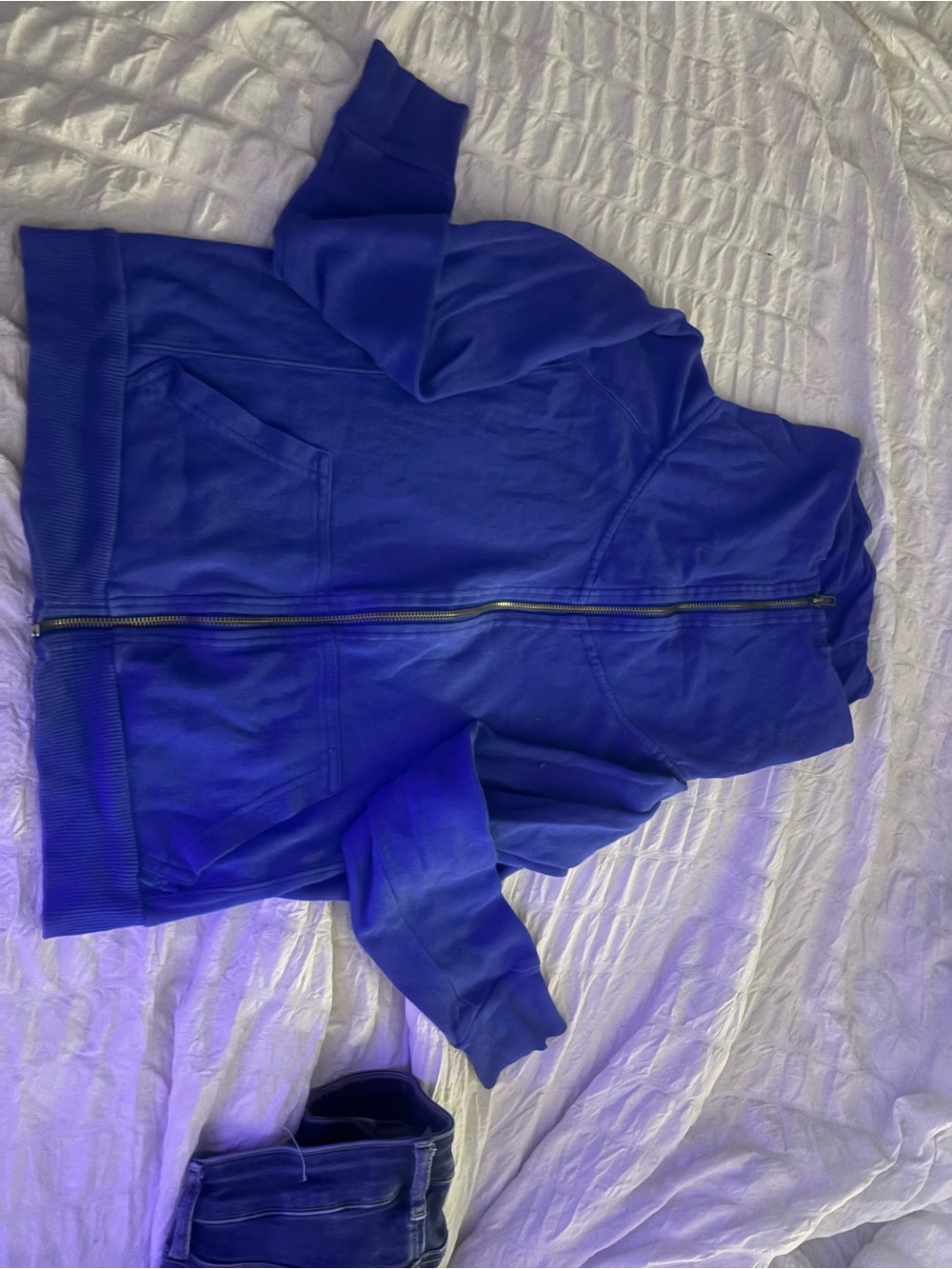 Garage Royal Blue Zip-Up Hoodie Jacket